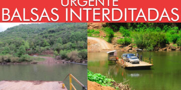 Marinha do Brasil interdita duas Balsas em Nova Roma do Sul por mal estado de conservação