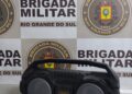Brigada Militar de Nova Roma do Sul apreende caixa de som por perturbação de sossego