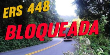 ERS-448 ENTRE NOVA ROMA DO SUL X FARROUPILHA ESTÁ BLOQUEADA