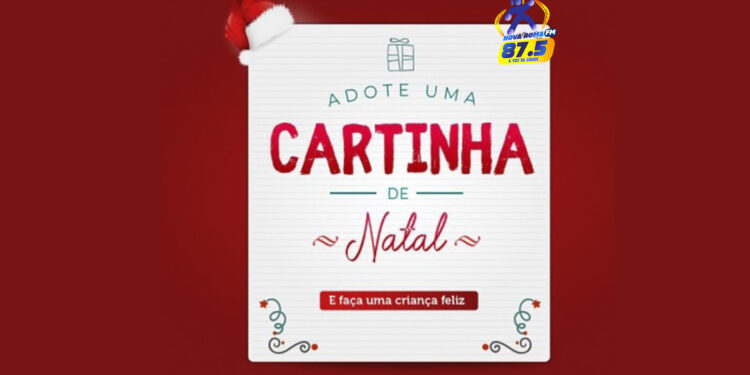 Seja padrinho de uma criança neste Natal, adote uma cartinha