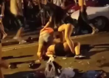 VÍDEO: Imagens registram brigas, correria e ação da BM durante o carnaval em Caxias do Sul