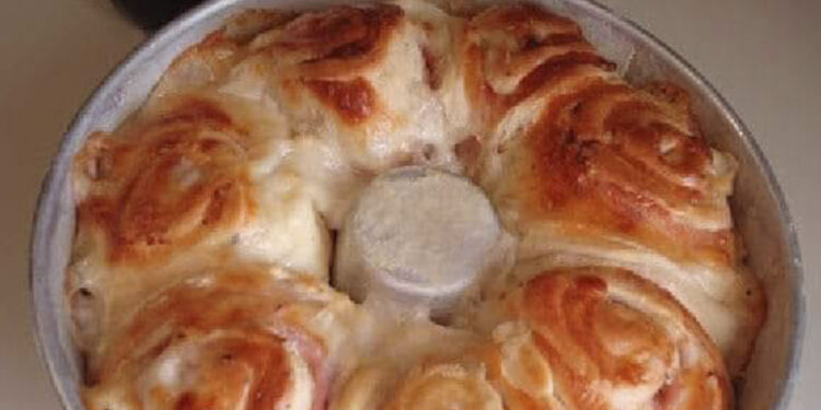 Rosca de Presunto e Queijo