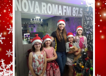 MENINAS PARTICIPAM DO PROGRAMA DE FRENTE COM ELAS ESPECIAL DE NATAL