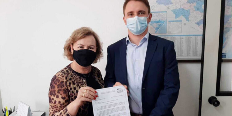 Prefeito de Nova Pádua Danrlei Pilatti busca recursos para perfuração de poços artesianos