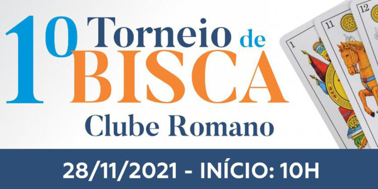 1° Torneio de Bisca acontece neste domingo no Clube Romano