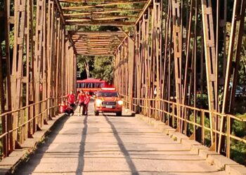 Homem de 20 anos tenta cometer suicídio na ponte de ferro em Nova Roma do Sul