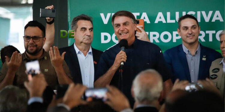 Presidente Jair Bolsonaro na reinauguração do Aeroporto Lauro Kortz: ‘Passo Fundo, terra de gaúcho forte!