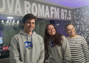 De Frente com Elas recebeu os Intercambistas Franceses na Rádio Nova Roma FM