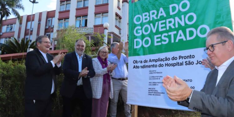 Em Nova Prata, governador Ranolfo dá início a obras de ampliação de hospital