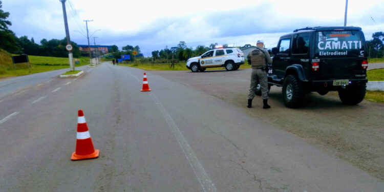 BM de  Nova Roma do Sul abordou 73 pessoas nesse final de semana