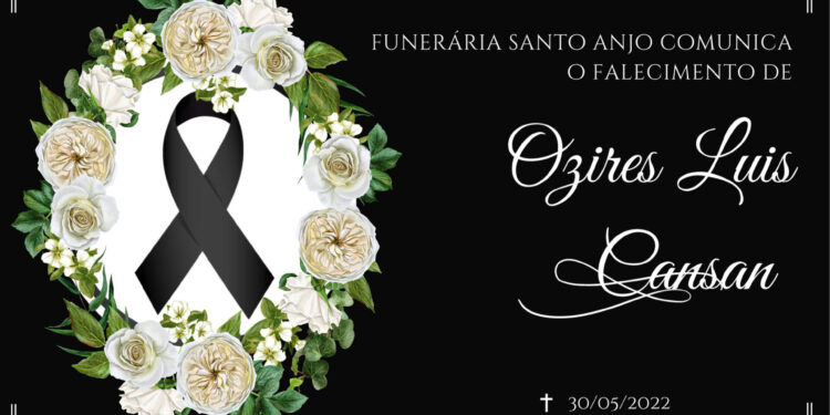 NOTA DE FALECIMENTO: OZIRES LUIS CANSAN
