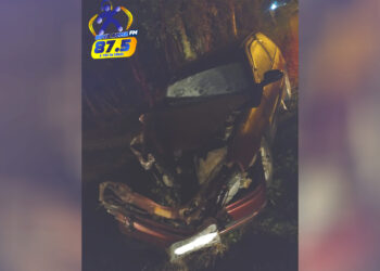 Motorista de 66 anos bate em poste de energia e fica ferido em Nova Roma do Sul