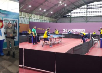 36º BPM presente na abertura oficial do tênis de mesa na 24ª Surdolimpíadas, em Farroupilha