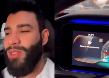 Em carro de luxo, Gusttavo Lima reclama do preço da gasolina: “mais fácil andar a pé”