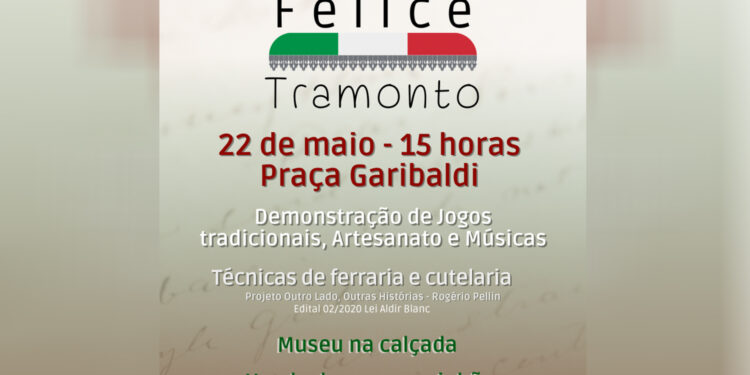 Antônio Prado realiza comemoração da Etnia Italiana neste domingo na Praça Garibaldi