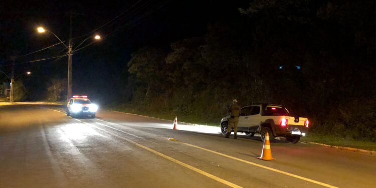 27 Veículos fiscalizados pela BM em Nova Roma do Sul