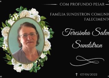 NOTA DE FALECIMENTO: Teresinha Salvati Sundstron