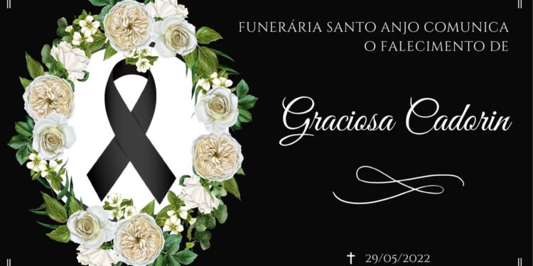 NOTA DE FALECIMENTO: GRACIOSA CADORIN