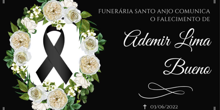 NOTA DE FALECIMENTO: ADEMIR LIMA BUENO