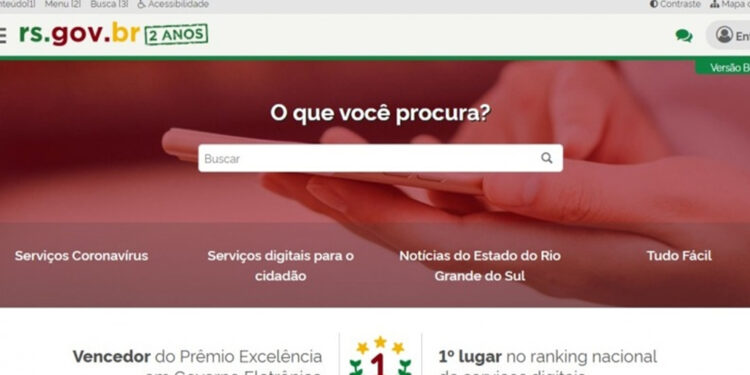 RS é bicampeão em ranking nacional de oferta de serviços digitais