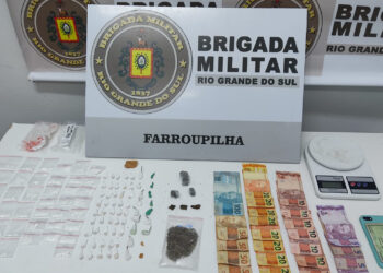 Dois homens são presos pela Força Tática de Farroupilha por fazerem tele entrega de drogas