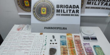Dois homens são presos pela Força Tática de Farroupilha por fazerem tele entrega de drogas