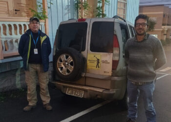 Pesquisadores visitam Nova Roma do Sul buscando fotos de animais e paisagens