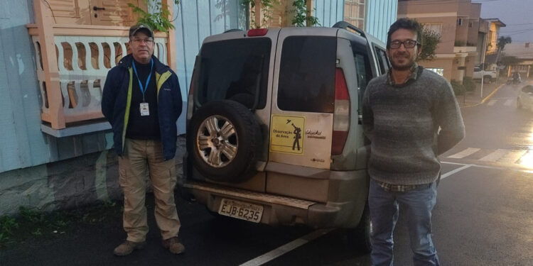 Pesquisadores visitam Nova Roma do Sul buscando fotos de animais e paisagens