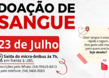 Pinto Bandeira promove ação de doação de sangue neste sábado (23)