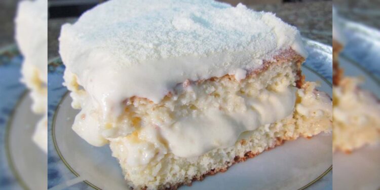 Bolo gelado de Leite Ninho de Liquidificador