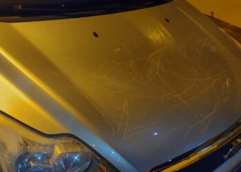 Dano em veículo é registrado na BM de Nova Roma do Sul