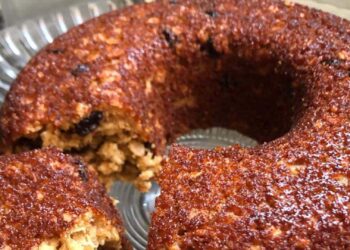 Bolo de Amendoim e Aveia Fit 🥜🥜