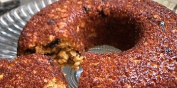 Bolo de Amendoim e Aveia Fit 🥜🥜