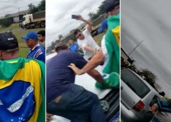 Motorista preso por atropelar grupo em bloqueio bolsonarista