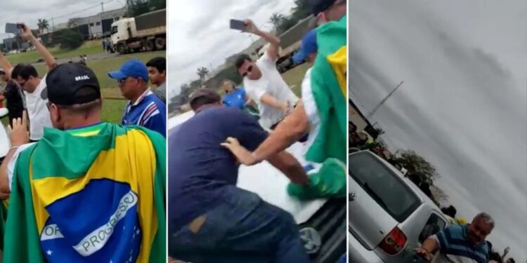 Motorista preso por atropelar grupo em bloqueio bolsonarista