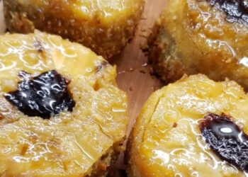 Bolinho de abacaxi na airfryer