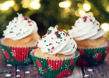 Cupcake de Natal simples