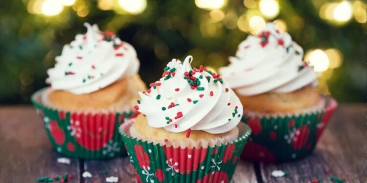Cupcake de Natal simples