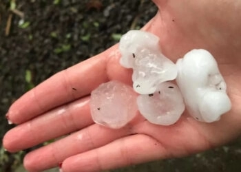 GRANIZO ATINGE SÃO FRANCISCO DE PAULA E TEMPORAIS VÃO CONTINUAR SEGUNDO A METSUL