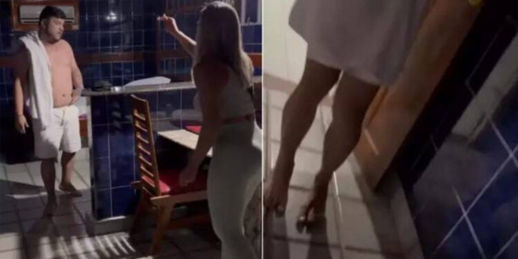 Homem usa carro de namorada para ir ao motel com outra e é pego no flagra; assista