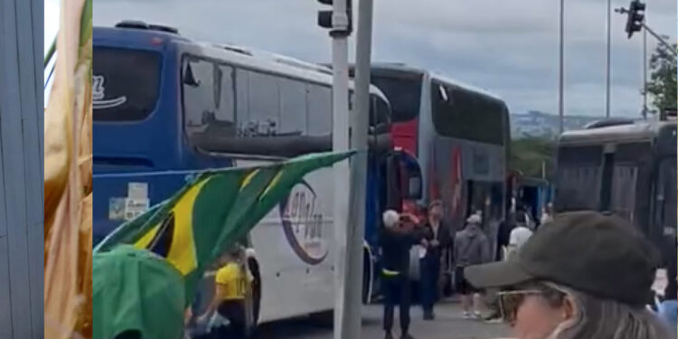 Ônibus de Garibaldi é um dos apreendidos pela PF em Brasília