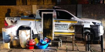 Brigada Militar de Nova Prata prende três pessoas por tráfico de drogas