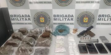 Quarteto é preso com drogas e armas em Caxias do Sul
