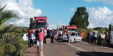 Acidente entre Sananduva e Lagoa Vermelha, resulta em uma mulher ferida