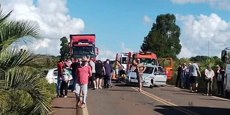 Acidente entre Sananduva e Lagoa Vermelha, resulta em uma mulher ferida