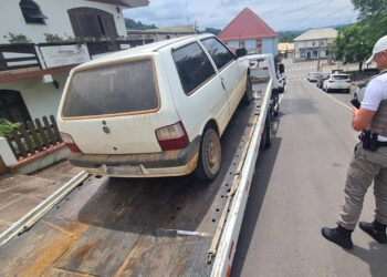 Mais um condutor é pego pela BM dirigindo sem CNH em Nova Roma do Sul