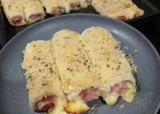 Enroladinho de pão de forma