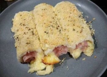 Enroladinho de pão de forma