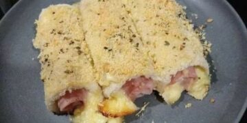 Enroladinho de pão de forma
