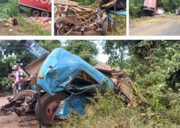 Duas pessoas perdem a vida após grave acidente envolvendo três caminhões em Arroio do Tigre
